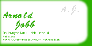 arnold jobb business card